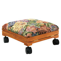 Alternate Image 5 for Adjustable Fold-Away Tapestry Footstool