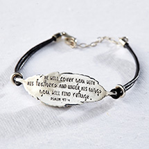 Product Image for He Will Cover You with His Feathers Bracelet