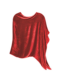 Product Image for Silk Velvet Poncho 