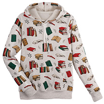 Product Image for Books All Over Hooded Sweatshirt