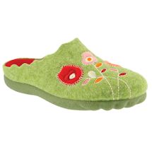 Alternate image for Floral Wool Indoor Outdoor Slippers