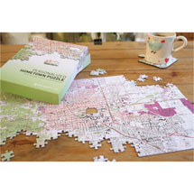 Alternate Image 2 for Personalized Hometown Jigsaw Puzzle