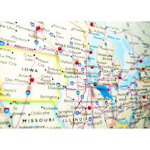 Alternate Image 2 for Personalized USA Traveler Map Set - Framed