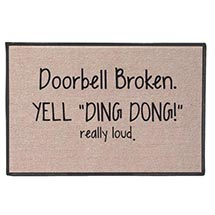 Product Image for Yell 'Ding Dong!' Doormat