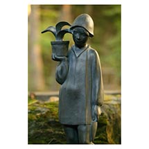 Alternate Image 2 for Little Gardener Lawn Sculpture 38" Bronze Finish by Sylvia Shaw-Judson