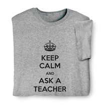Alternate Image 2 for Personalized 'Keep Calm' T-Shirt or Sweatshirt
