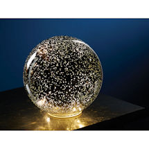 Lighted Mercury Glass Sphere 8' or 5' Ball in Silver - Battery Operated
