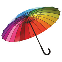 Alternate image Rainbow Color Spectrum Umbrella