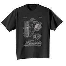 Product Image for Vintage Patent Drawing Shirts - Piano