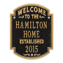Alternate Image 1 for Personalized Heritage Welcome Anniversary Plaque