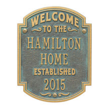 Alternate Image 2 for Personalized Heritage Welcome Anniversary Plaque