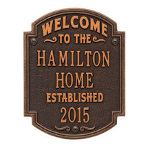 Alternate Image 3 for Personalized Heritage Welcome Anniversary Plaque