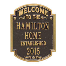Alternate Image 4 for Personalized Heritage Welcome Anniversary Plaque