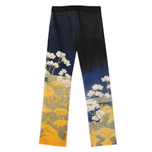 Alternate image Asian Print Lounge Pants - Black with White Flowers