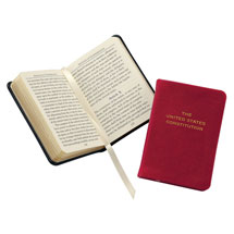 Alternate image Leatherbound Pocket-Size US Constitution
