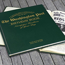 Alternate Image 2 for Personalized Newspaper Birthday Books - Green
