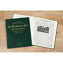 Alternate Image 3 for Personalized Newspaper Birthday Books - Green