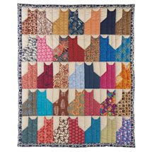 Alternate Image 3 for Cats Quilted Throw Blanket