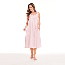 Alternate image for Cotton Lace Chemise with Pockets