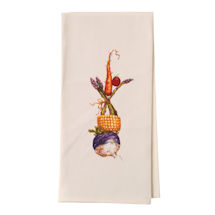 Alternate image Country Critters In Hats Tea Towels - Rooster