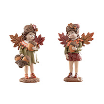 Alternate image Audrey & Ignatius Autumn Fairies Figurines