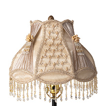 Alternate image Embroidered Opulence Dome Lampshade