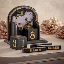 Alternate image Midnight Roses Perpetual Calendar