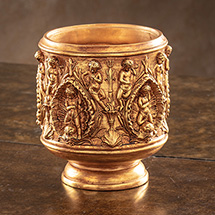 Alternate image Gilded Angels Vase - Small