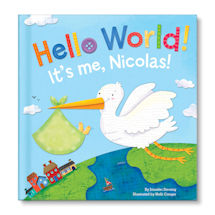 Alternate image for Personalized Hello, World! Board Book - Boy