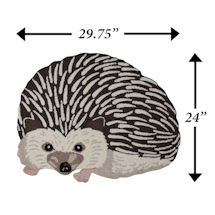 Alternate Image 4 for Hand-Hooked Hedgehog Rug