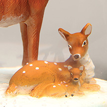 Alternate Image 3 for Woodland Deer Family Snow Globe