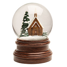 Alternate Image 5 for Snowy Sanctuary Church Snow Globe