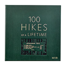 Product Image for Personalized Leatherbound 100 Hikes of a Lifetime Book (Hardcover)