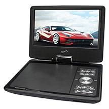 Portable DVD Player with digital TV, USB, SD Inputs & Swivel Display
