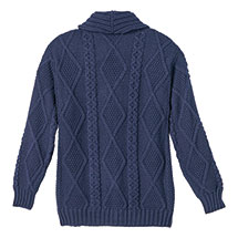 Alternate image for Men's Aran Cable Knit Cardigan Sweater