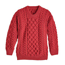 Alternate image Kids' Aran Pullover Sweater