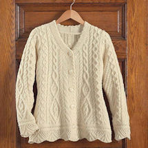 Alternate image for County Kildare Cardigan - Kelly Green