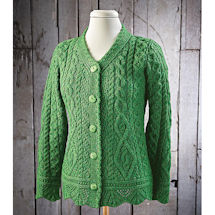 Alternate image for County Kildare Cardigan - Kelly Green