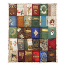Alternate Image 3 for Cover to Cover Book Throw Blanket - Quilted Book Covers Pattern