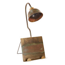 Alternate image Verdigris Lamp with Book Holder