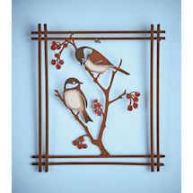 Alternate image Chickadees and Berries Wall D&eacute;cor