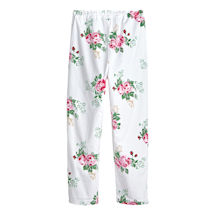 Alternate Image 3 for Women's Rose Print Flannel Pajama Set - Top and Lounge Pants