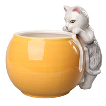 Alternate image Curious Cat Yarn Bowl