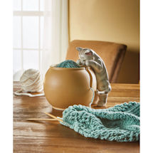 Alternate image Curious Cat Yarn Bowl
