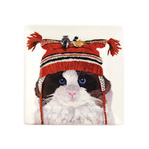 Alternate image Cats in Hats 5 3/4" Square Plates