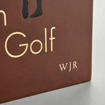 Alternate image Leather-Bound Bobby Jones on Golf Leather Book with Initials