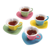 Alternate image Heart-Shaped Cups and Saucers Set