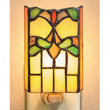 Alternate image Art Deco Stained Glass Night Light