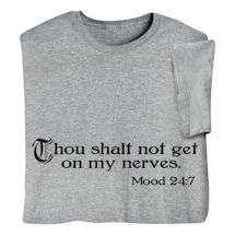 Product Image for Thou Shalt Not Get on My Nerves Shirts