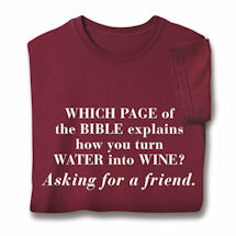 Product Image for Water into Wine T-Shirt or Sweatshirt